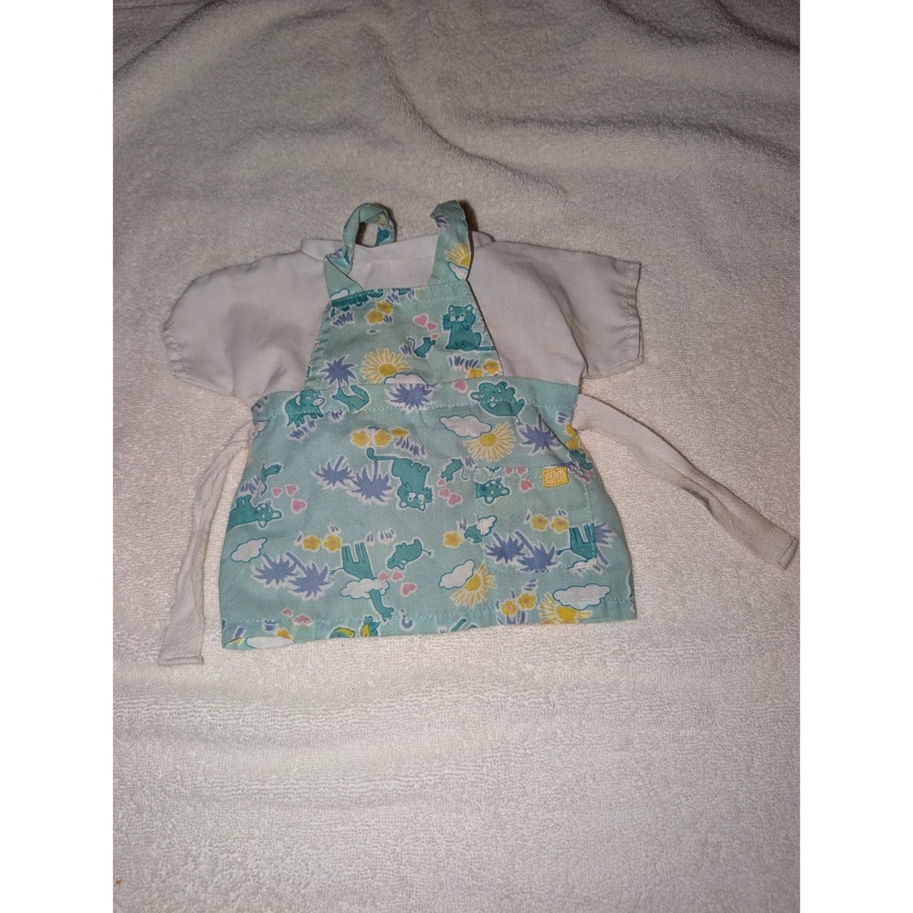 Vintage CPK Cabbage Patch Kids Doll Dress Apron Outfit Teddy Bear Print